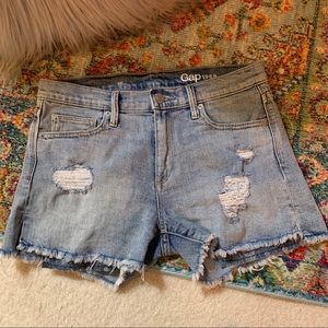 Gap High Waisted Jean Shorts
